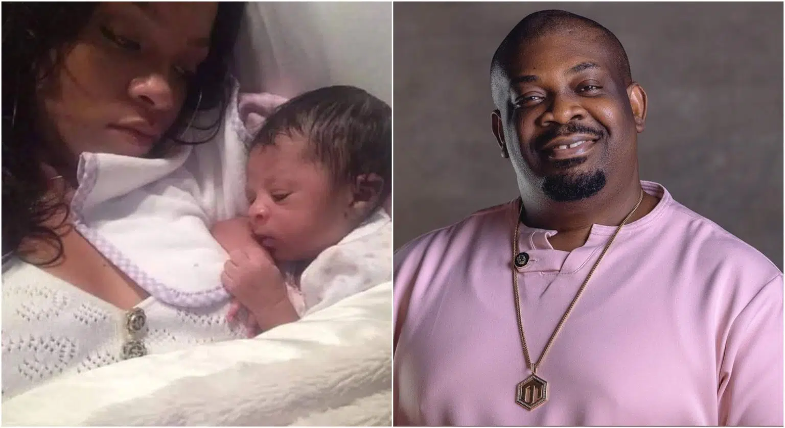"It's a boy" - Don Jazzy Reacts As Rihanna Welcomes Baby Boy With A$AP Rocky